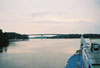 Мост через озеро Сайма с бегера на остров Хюётиёнсаари