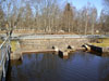 Плотина на водосливном канале у старого шлюза № 6-8 "Мустола"