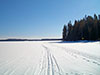 Лыжня на озере Нуйямаанъярви